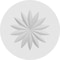 Ekena Millwork Standard Grayson Flower Rosette With Square Edge, 8"W x 8"H x 1/2"P ROSP080X080X050GRY09 - alternate 2